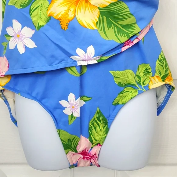 Ralph Lauren & Jantzen size 16 one piece swimsuit and matching cover-up - Picture 2 of 16